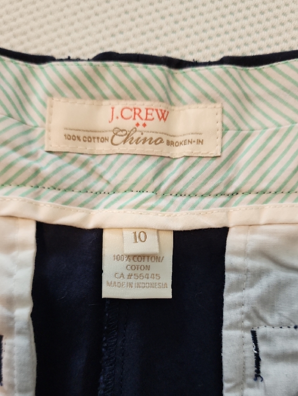 J. Crew Navy Chino Shorts - Picture 3 of 4